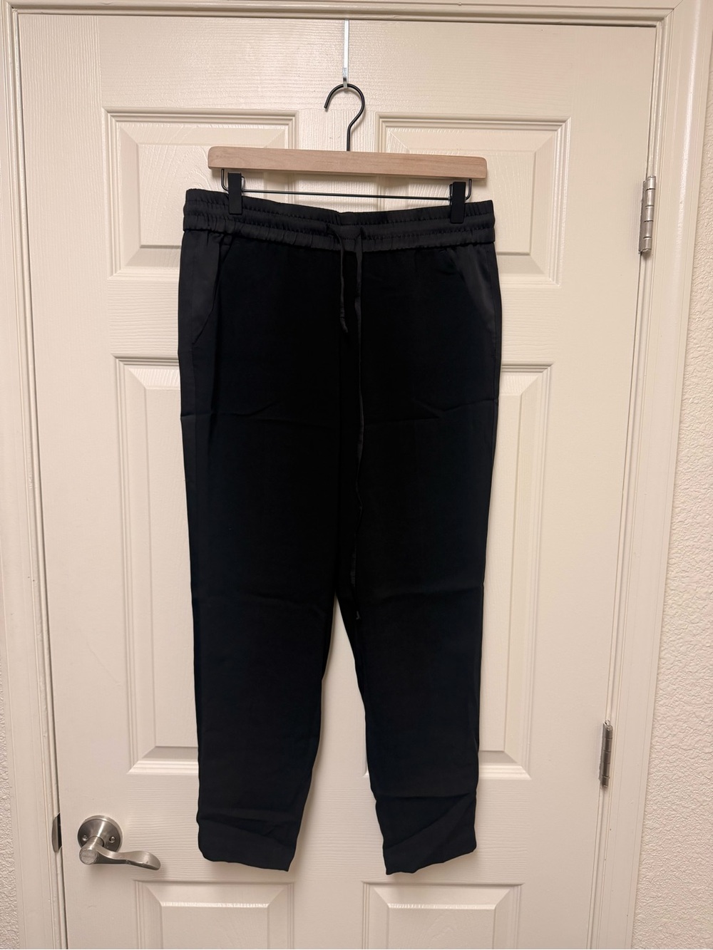 Ann Taylor Black Drawstring Joggers